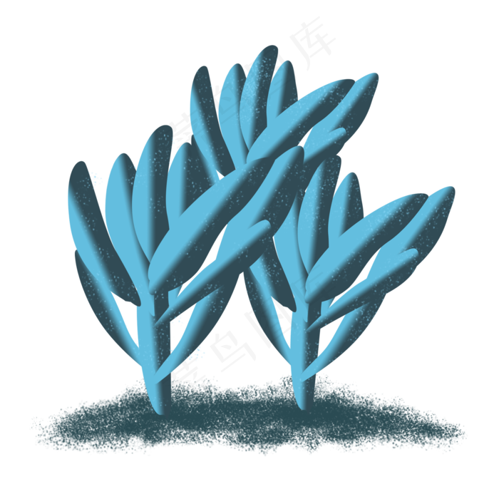 春天绿植多肉手绘(2000X2000(DPI:300))psd模版下载