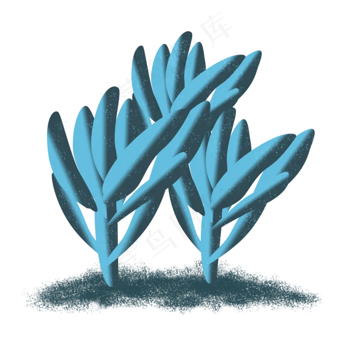 春天绿植多肉手绘(2000X2000(DPI:300))psd模版下载