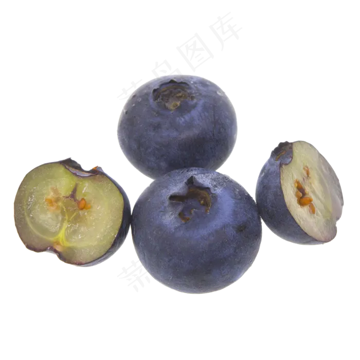 蓝莓果粒(2000*2000px 300 dpi )
