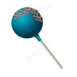 蓝色棒棒糖果素材元素