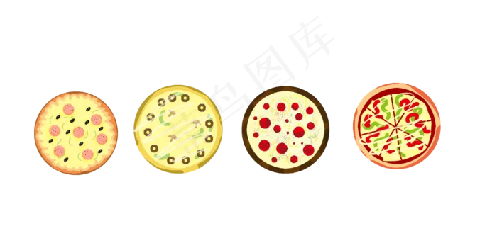 美味的披萨分割线边框(4000X2000(DPI:300))psd模版下载