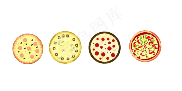 美味的披萨分割线边框