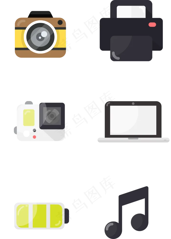 摄影剪辑相关视频图标,免抠元素ai矢量模版下载