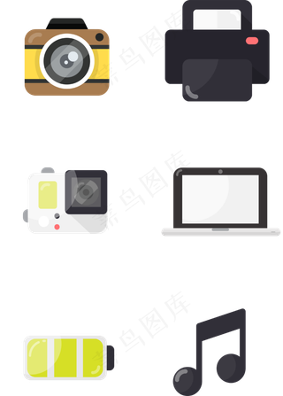 摄影剪辑相关视频图标,免抠元素