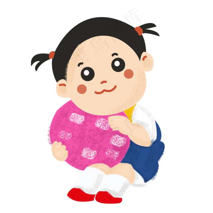 矢量儿童节卡通素材(2000X2000(DPI:300))psd模版下载
