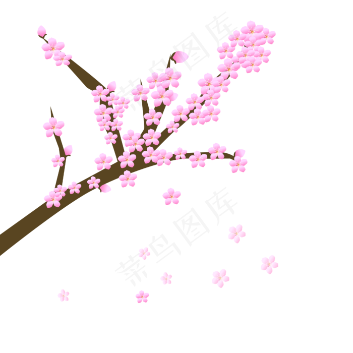 矢量免扣卡通花朵