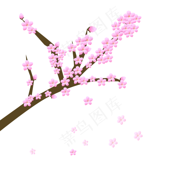 矢量免扣卡通花朵