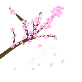 矢量免扣卡通花朵