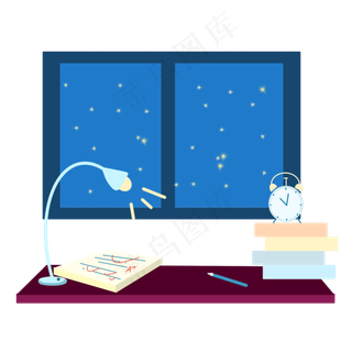 毕业季夜晚复习