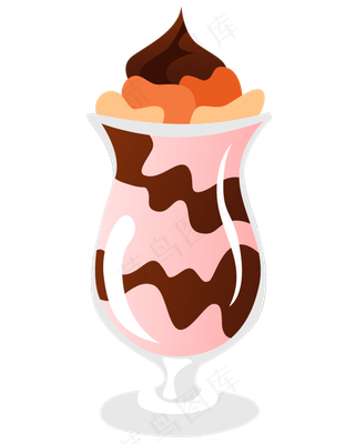 矢量绿色情人节水果蛋糕