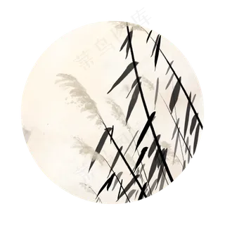 中国风古典风格古风水墨花鸟矢量,免抠元素