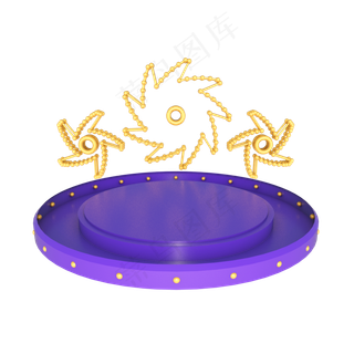 电商618舞台几何展台