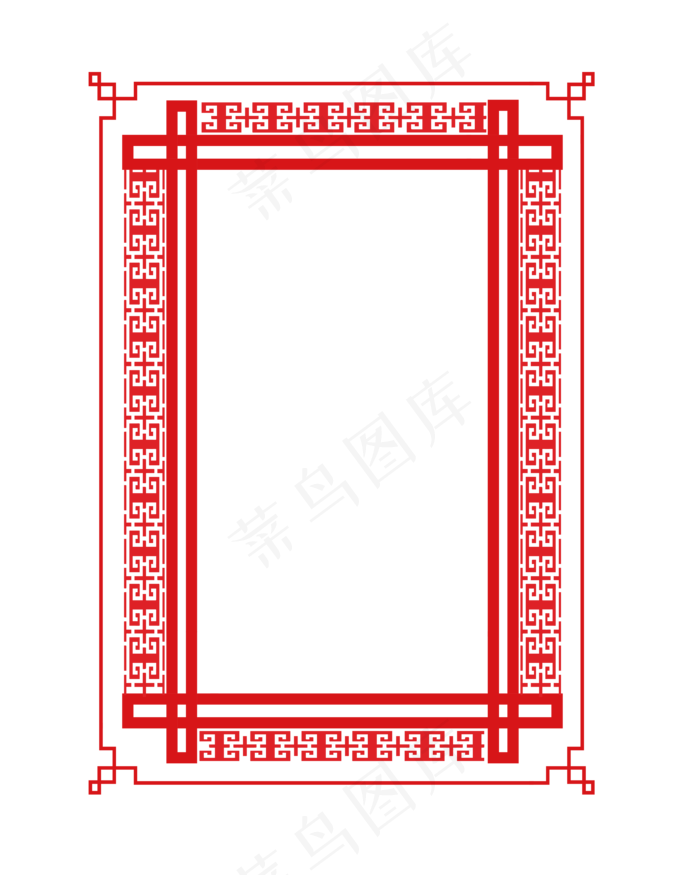 矢量手绘中国风边框(4167*5208px 300 dpi )ai矢量模版下载