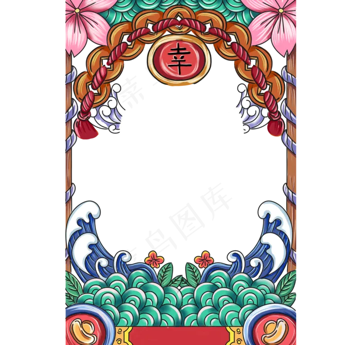 幸运边框(2000X2000(DPI:300))psd模版下载