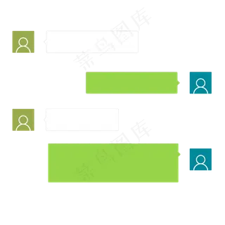 微信对话框,免抠元素