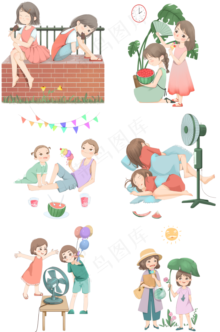 夏至夏季合集(2000X3020(DPI:300))psd模版下载