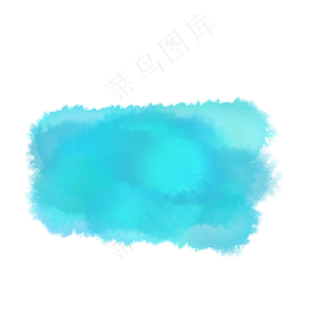 矢量蓝色水彩墨染图 矢量蓝色水彩墨染图