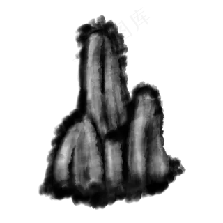 水墨山水png素材