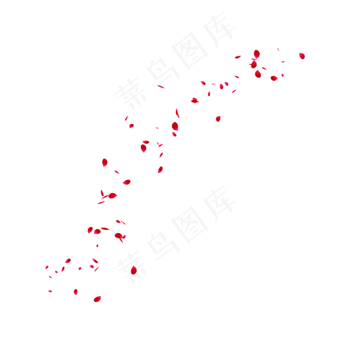 漂浮浪漫红色花瓣(2000X2000(DPI:150))psd模版下载