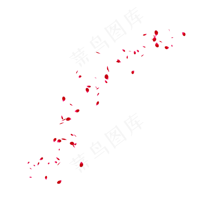 漂浮浪漫红色花瓣(2000X2000(DPI:150))psd模版下载