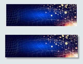 电子科技蓝色数码智能banner