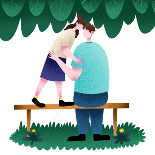 父亲节温馨画面