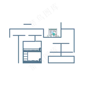 宿舍艺术字PNG
