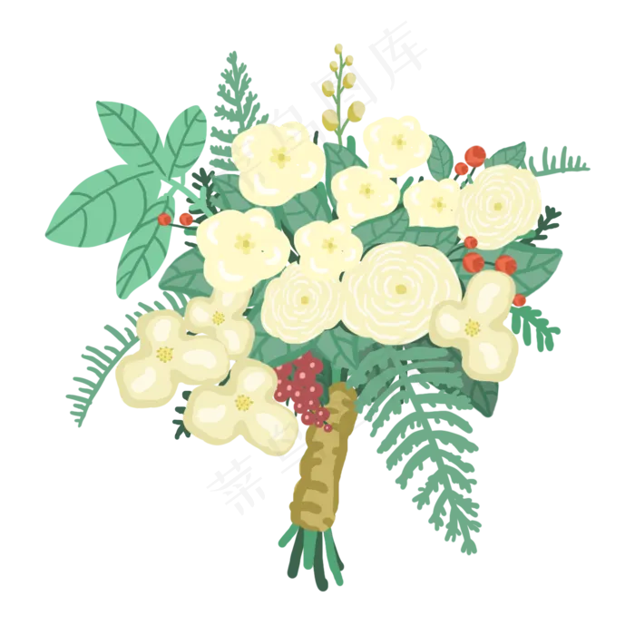 手捧花PNG免抠图(2000X2000(DPI:300))psd模版下载