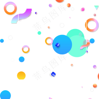 618电商流体渐变主题装饰免抠图