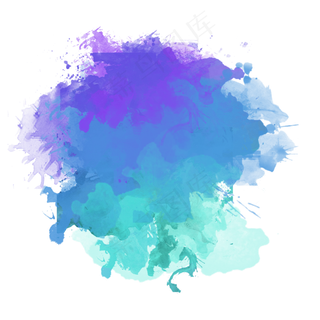 洒落水彩喷溅墨迹