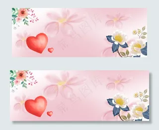 浪漫简约电商淘宝banner