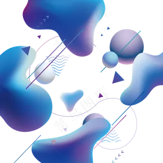 618彩色流体渐变618炫彩流体酷炫不,免抠元素