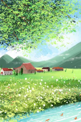 五月你好风景花草治愈系小清新