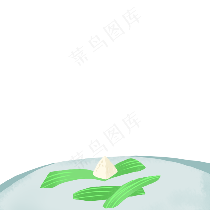 绿色的棕子免抠图