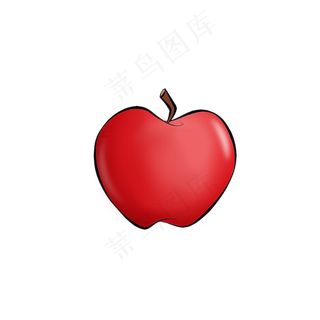 水果类装饰图案写实苹果