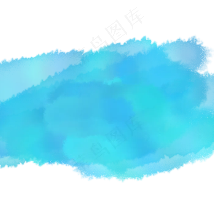 蓝色水彩涂鸦笔刷(2000X2000(DPI:3))psd模版下载