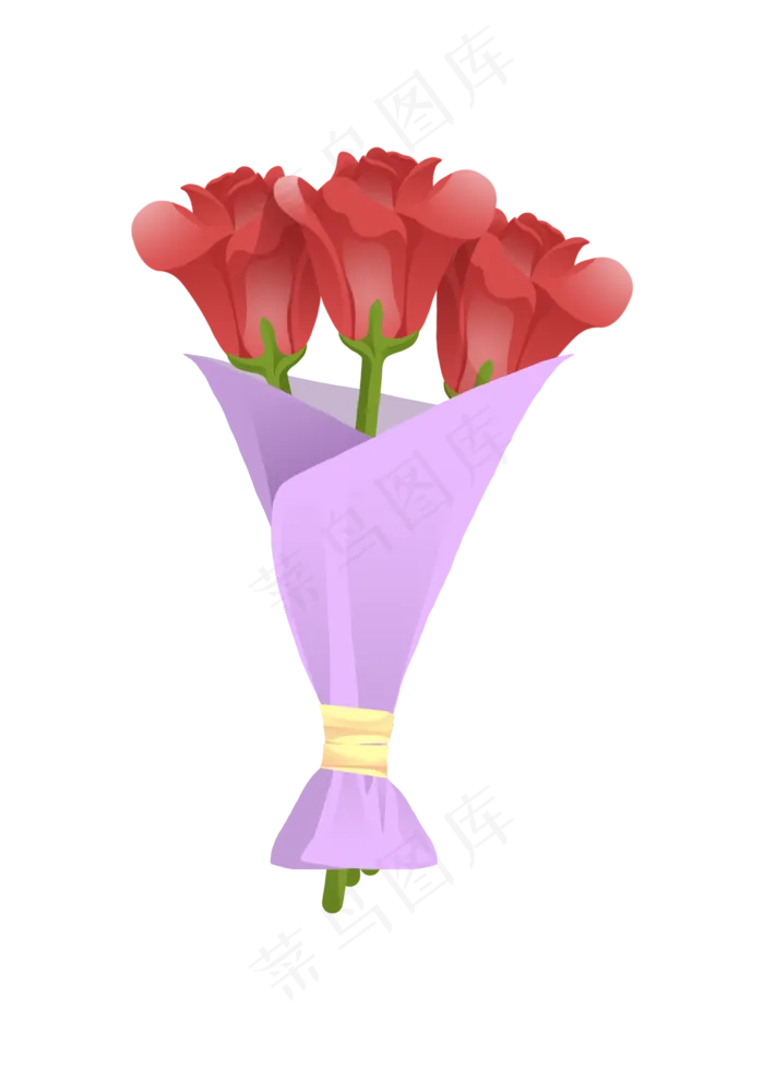 情人节玫瑰花束(2480X3508(DPI:300))psd模版下载