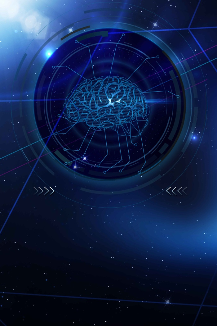 简约机器人大脑未来科技广告