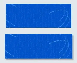 商务科技数字化代码平面广告