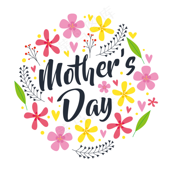 卡通母亲节矢量素材