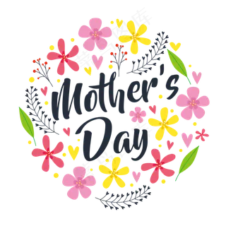 卡通母亲节矢量素材