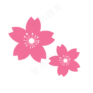 唯美樱花花卉图案素材