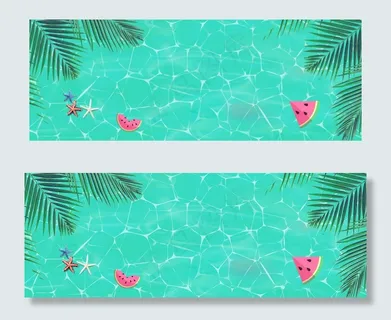 绿色纹理质感清凉夏季背景