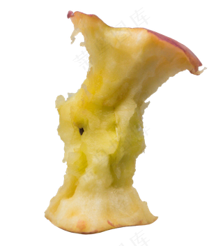 水果苹果把垃圾