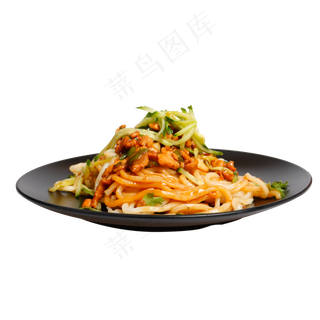 美味的炒面免抠图