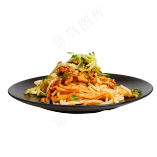 美味的炒面免抠图