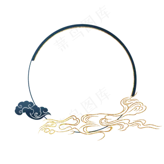 中国风简约圆环