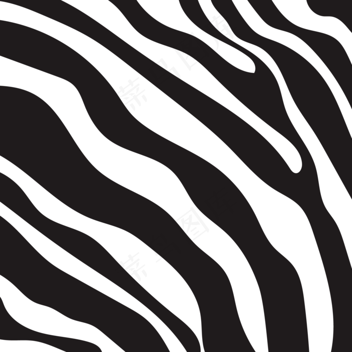 斑马动物底纹纹理,免抠元素(2000X2000(DPI:300))ai矢量模版下载