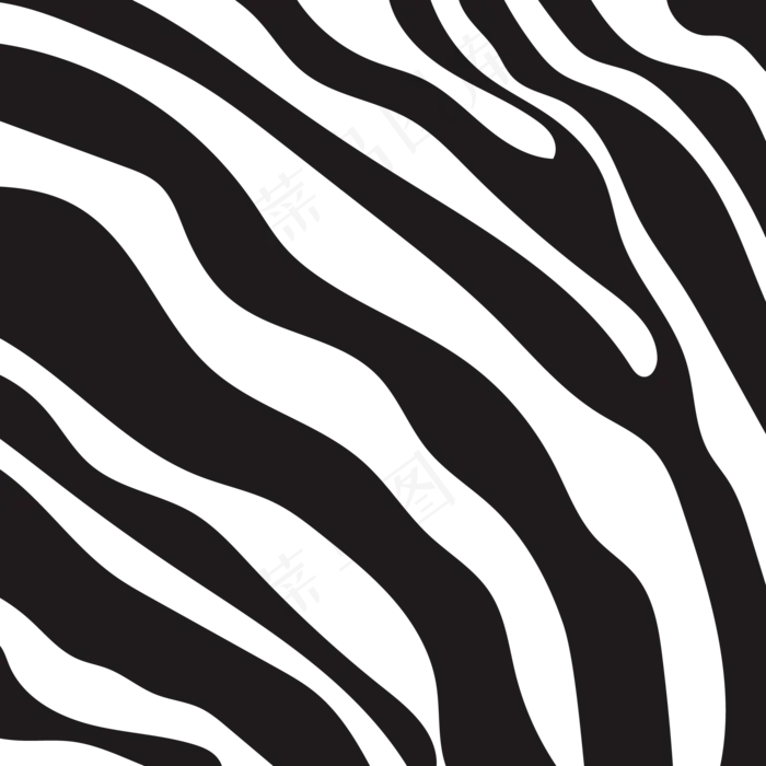 斑马动物底纹纹理,免抠元素(2000X2000(DPI:300))ai矢量模版下载