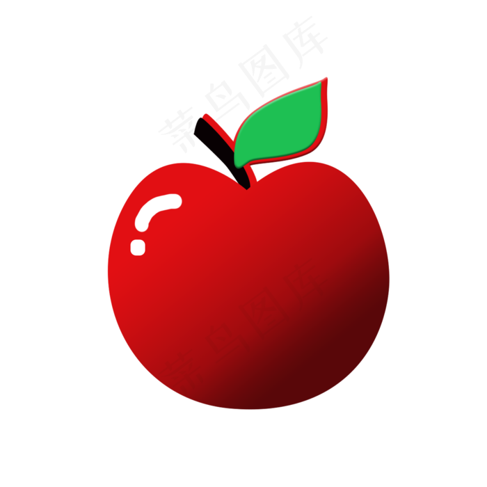 夏季卡通水果苹果png下载